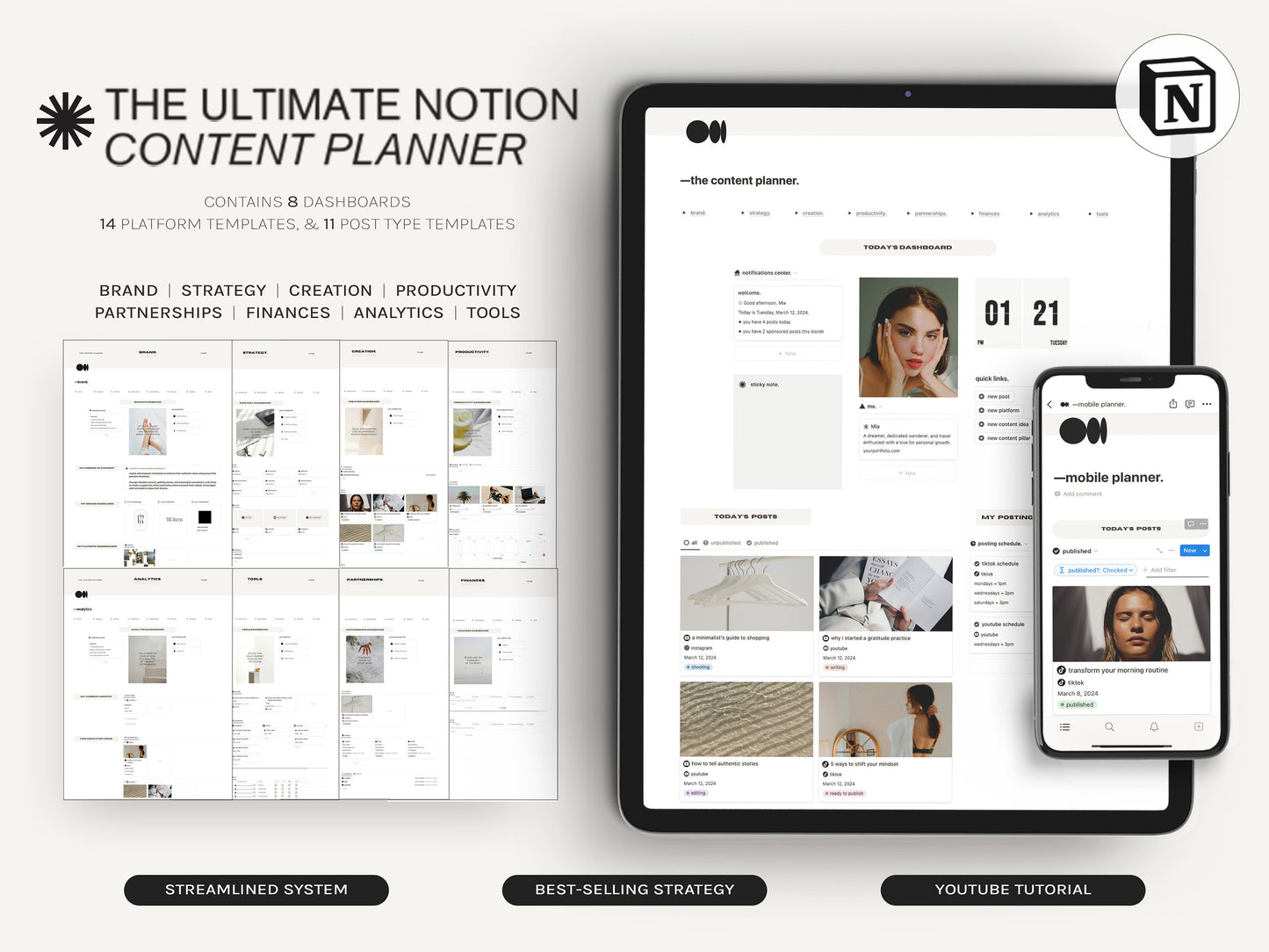 Ultimate Notion Content Planner and Calendar