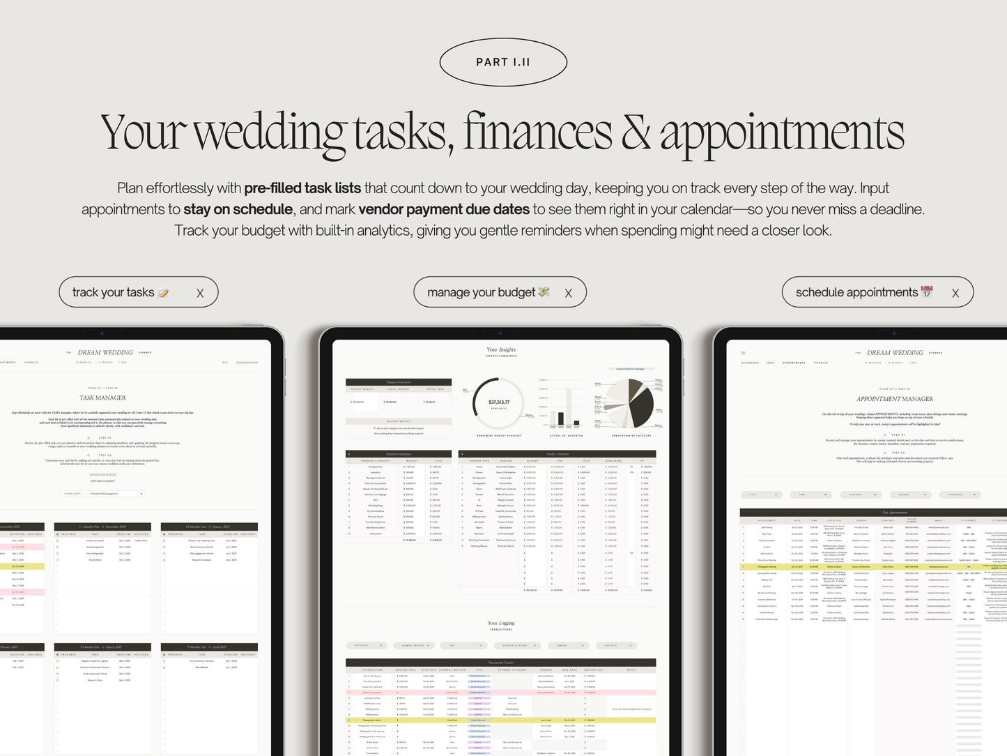 Ultimate Wedding Planner (Google Sheets)